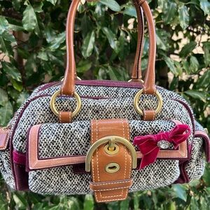 Coach Vintage Tweed & Leather Soho 2005 Collectors